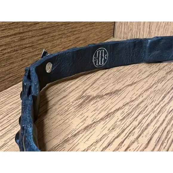 Women ALLIGATOR CROCODILE Wrap around Black Belt 74 long  display picture 3